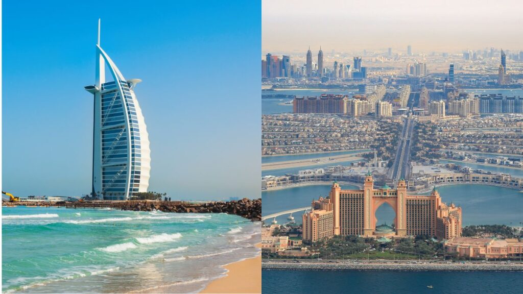 Burj Al Arab and Atlantis The Palm