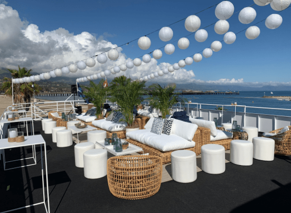 corporate event on yacht