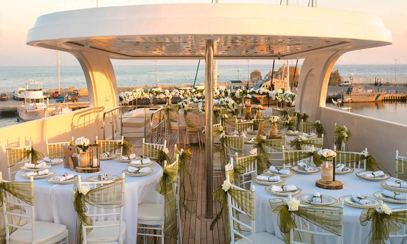 Yacht Wedding Reception