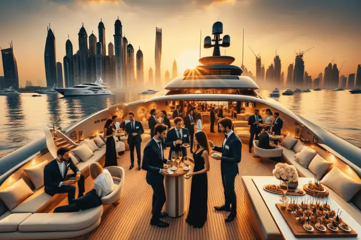 Business Meetings on a Yacht in Dubai
